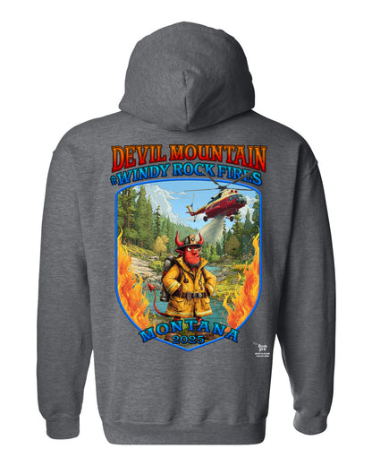 DEVIL MOUNTAIN & WINDY ROCK FIRES FIRE HOODIE 2025