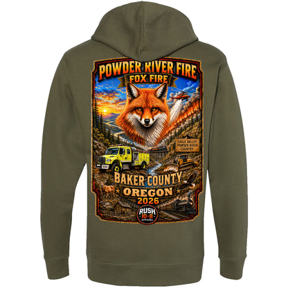 THE POWDER RIVER - FOX - FIRES HOODIE 2026