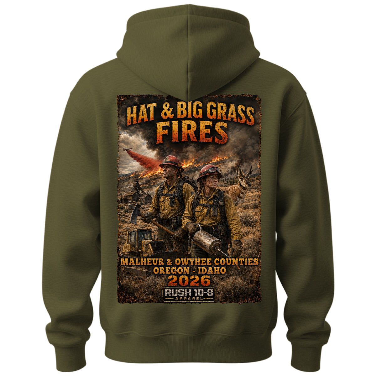 THE BIG GRASS & HAT FIRE HOODIE 2026