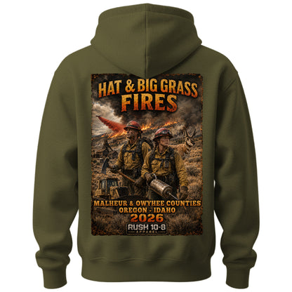 THE BIG GRASS & HAT FIRE HOODIE 2026