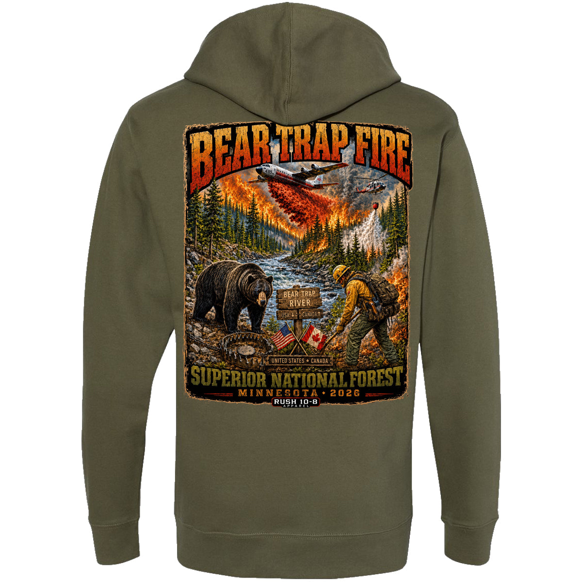 THE BEAR TRAP FIRE HOODIE 2026