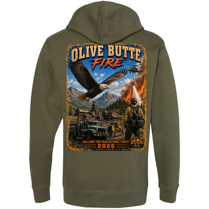 THE OLIVE BUTTE FIRE HOODIE 2026