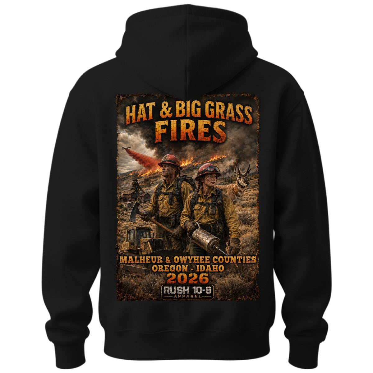 THE BIG GRASS & HAT FIRE HOODIE 2026