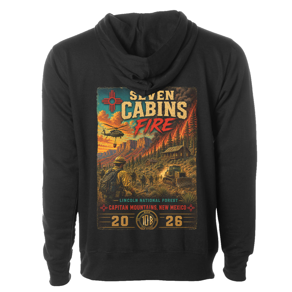 SEVEN CABINS FIRE HOODIE 2026