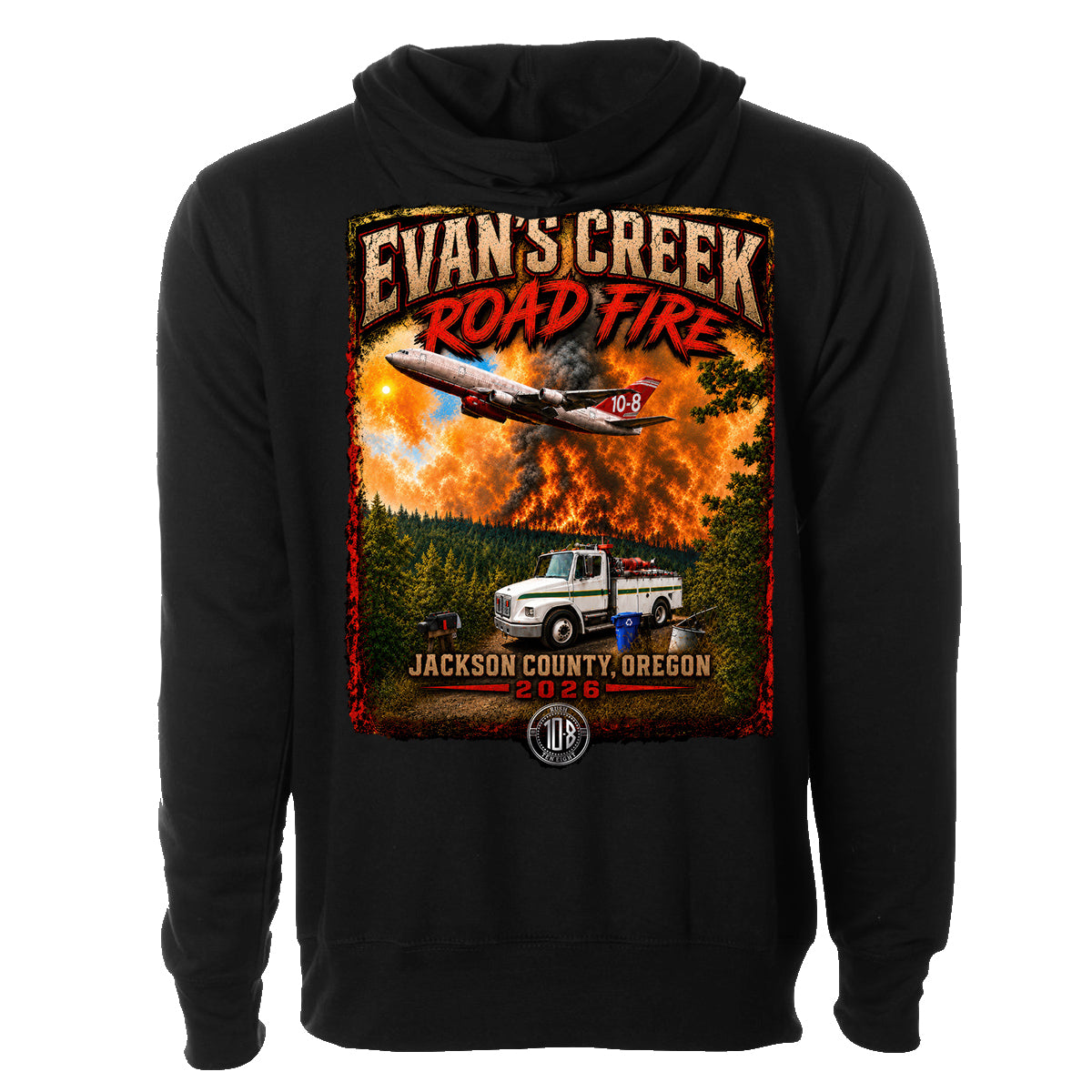 THE EVANS CREEK ROAD FIRE HOODIE 2026