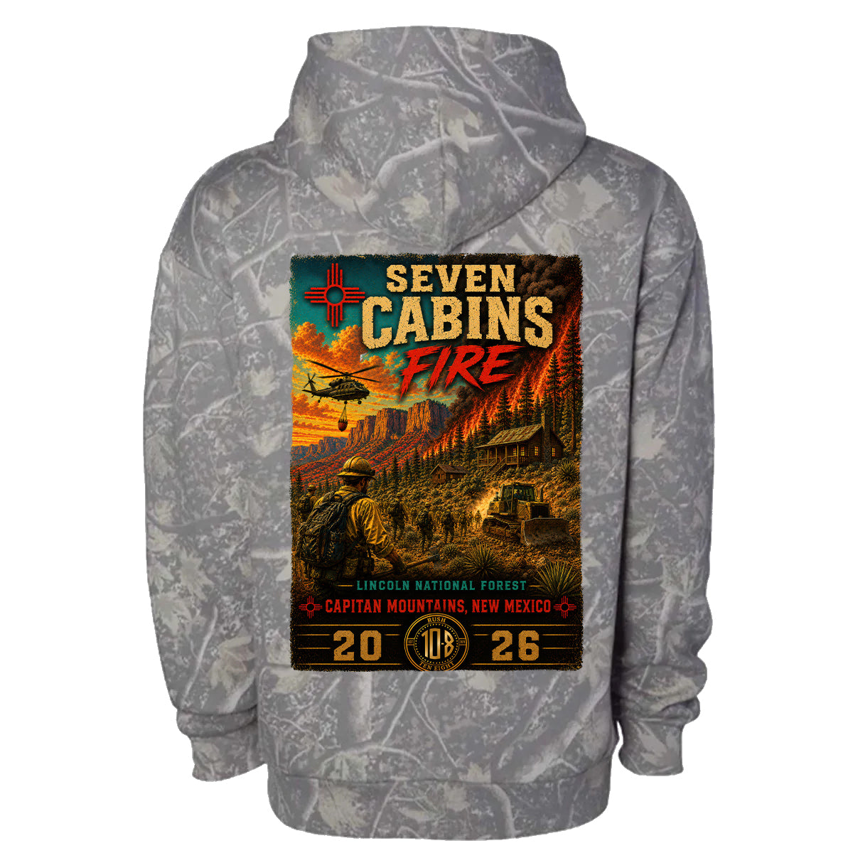 SEVEN CABINS FIRE HOODIE 2026