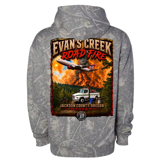 THE EVANS CREEK ROAD FIRE HOODIE 2026