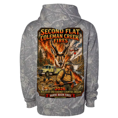 THE SECOND FLAT AND COLEMAN CREEK FIRE HOODIE 2026