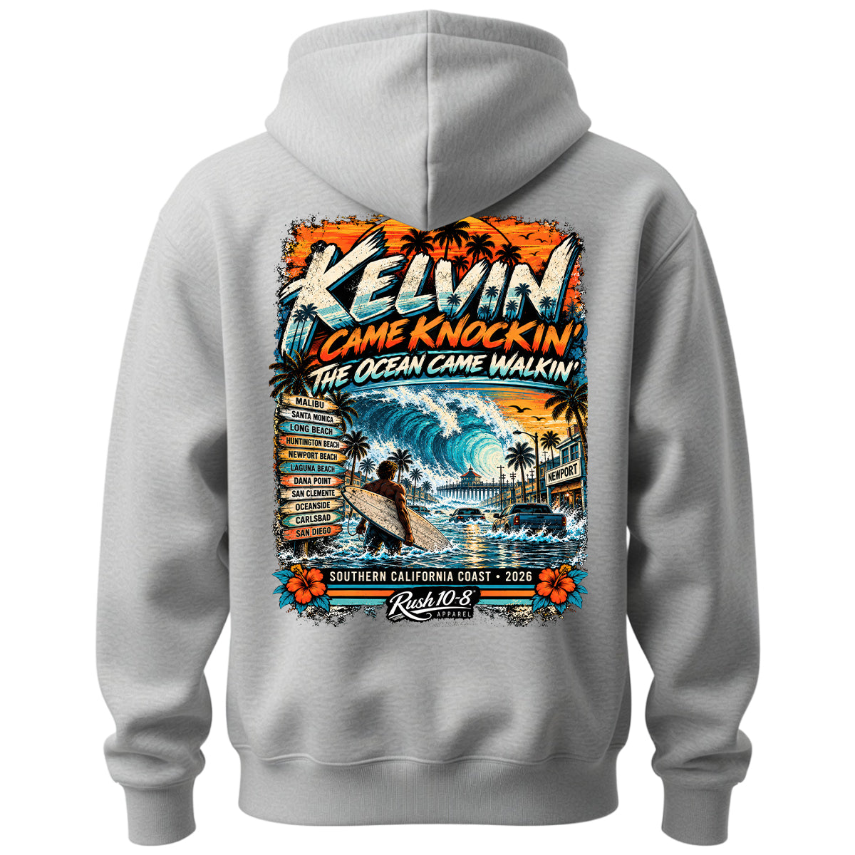KELVIN CAME KNOCKIN - SoCal Coastal Wave Hoodie 2026