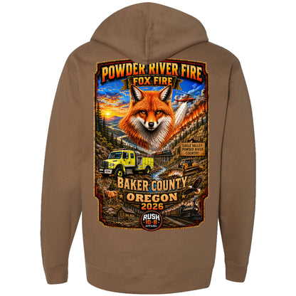 THE POWDER RIVER - FOX - FIRES HOODIE 2026