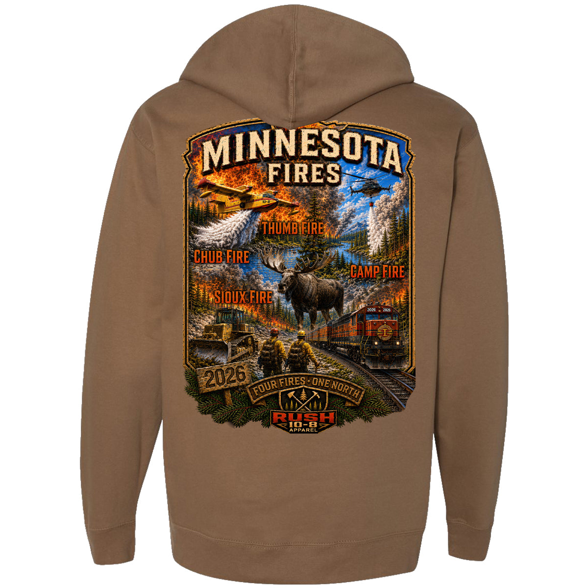 THE MINNESOTA FIRES (THUMB, SIOUX, CAMP, CHUB FIRES) HOODIE 2026