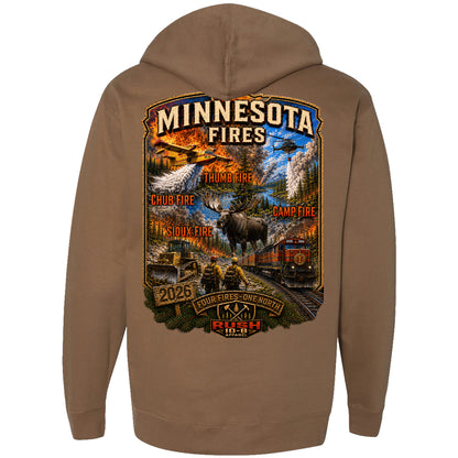 THE MINNESOTA FIRES (THUMB, SIOUX, CAMP, CHUB FIRES) HOODIE 2026