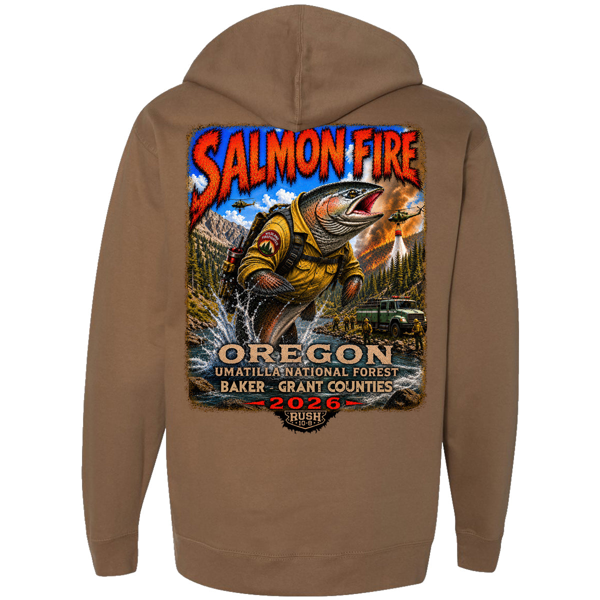 THE SALMON FIRE HOODIE 2026
