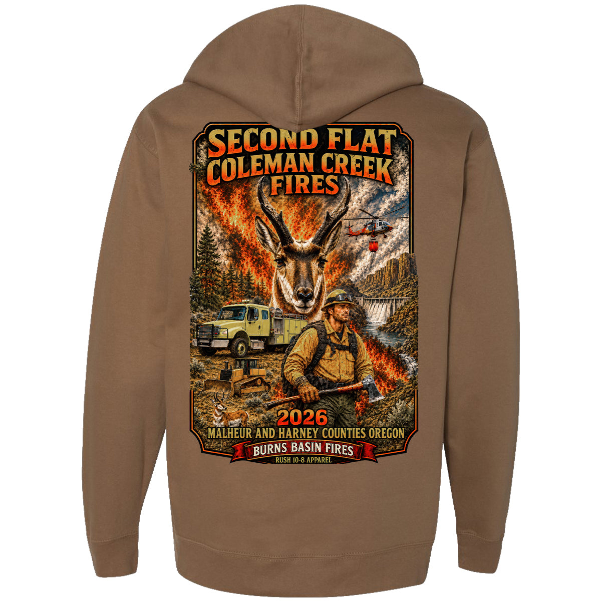 THE SECOND FLAT AND COLEMAN CREEK FIRE HOODIE 2026
