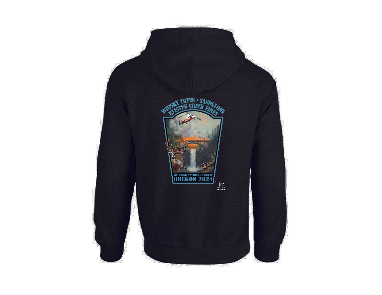 WHISKY CREEK * SANDSTONE * BLISTER CREEK FIRES FIRE HOODIE