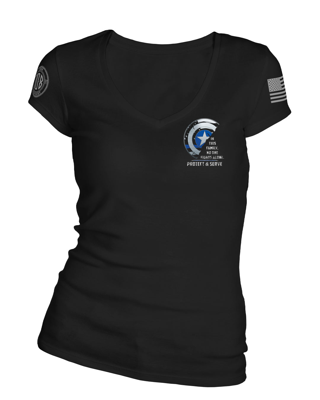 Protect and Serve Women's V-Neck Tee