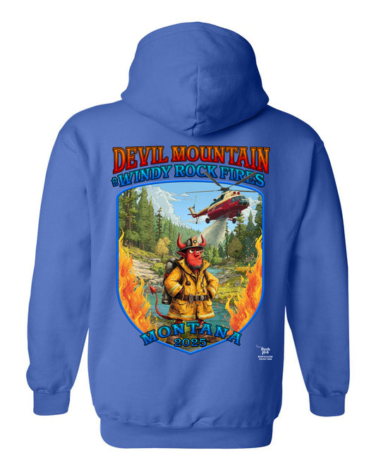 DEVIL MOUNTAIN & WINDY ROCK FIRES FIRE HOODIE 2025