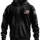 Black Thin Red Line Axe Flag Hoodie