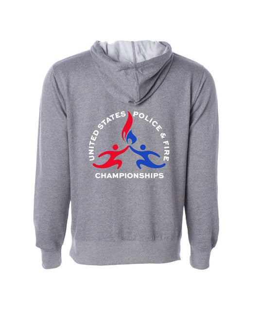 USPFC Charcoal Heather Independent Trading Co. Unisex Midweight Hooded Sweatshirt