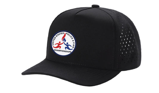 USPFC Black 5 Panel Waterproof Hat