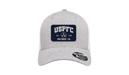 USPFC 2026 MELANGE SILVER/WHITE Flexfit Adult 110® Mesh Cap