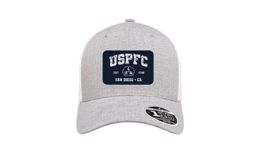 USPFC 2026 MELANGE SILVER/WHITE Flexfit Adult 110® Mesh Cap