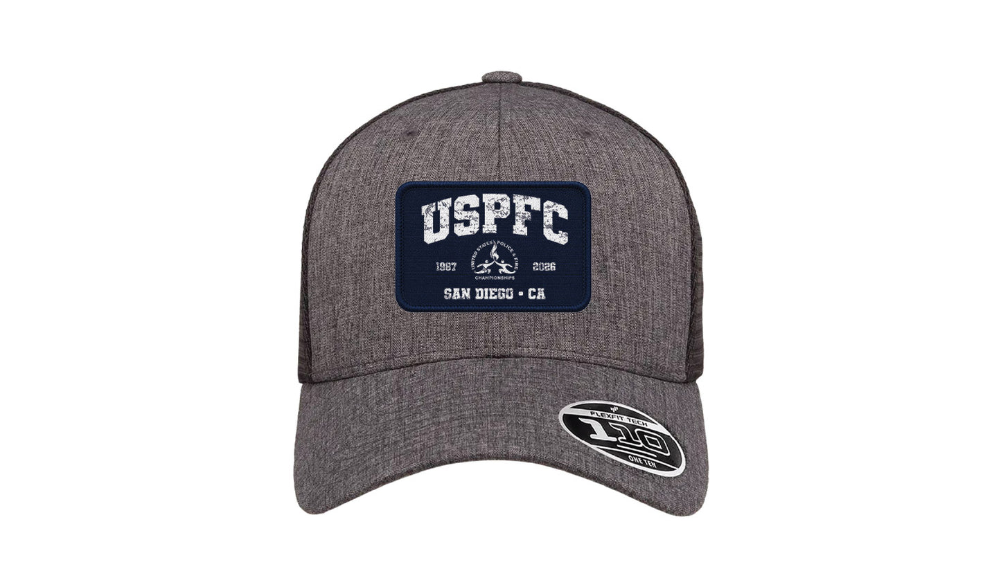 USPFC 2026 CHARCOAL/BLACK MELANGE Flexfit Adult 110® Mesh Cap