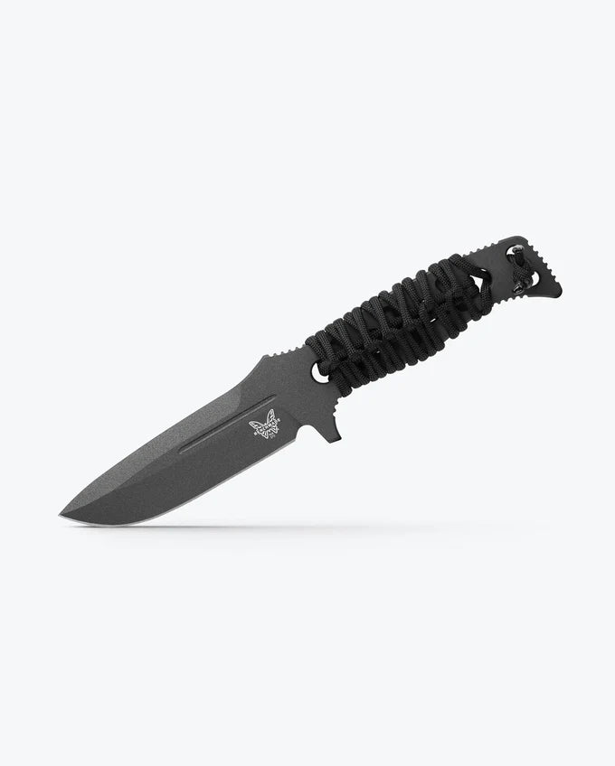 375BK-1 Fixed Adamas® | Black Paracord | Drop-point