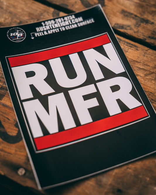 RUN MFR Sticker