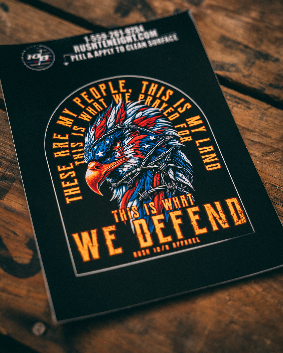 Defend The Ridge Sticker What We Defend Sticker | Patriotic Apparel – Rush Ten Eight