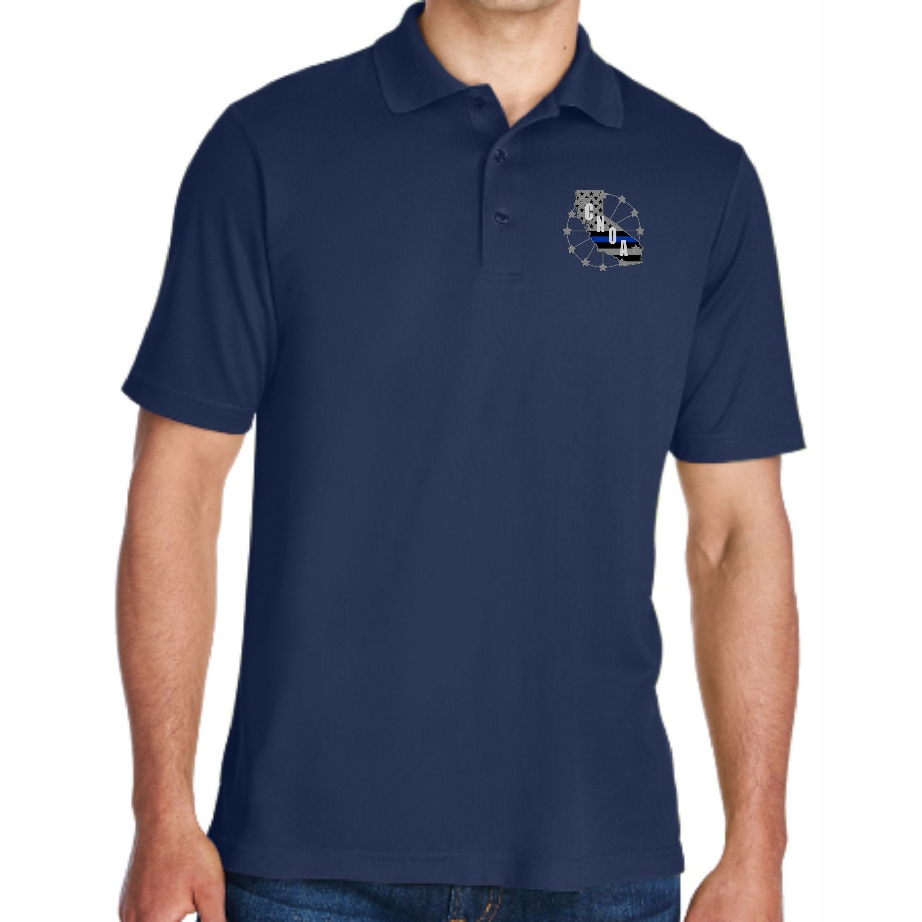 Cnoa Core 365 Mens Origin Performance Piqué Polo Navy Rush Ten Eight 