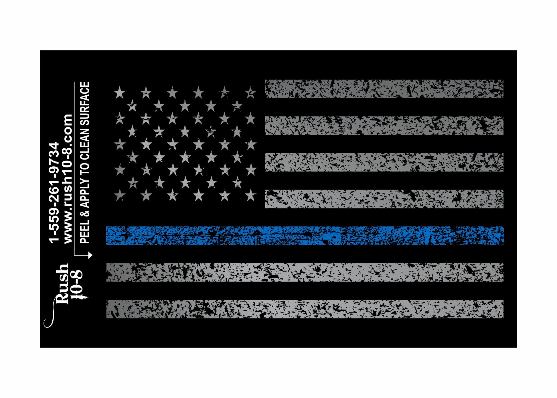 Blue Line Flag Sticker 