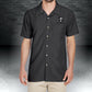 CNOA Grim Reaper Harriton Men's Barbados Textured Camp Shirt - Black