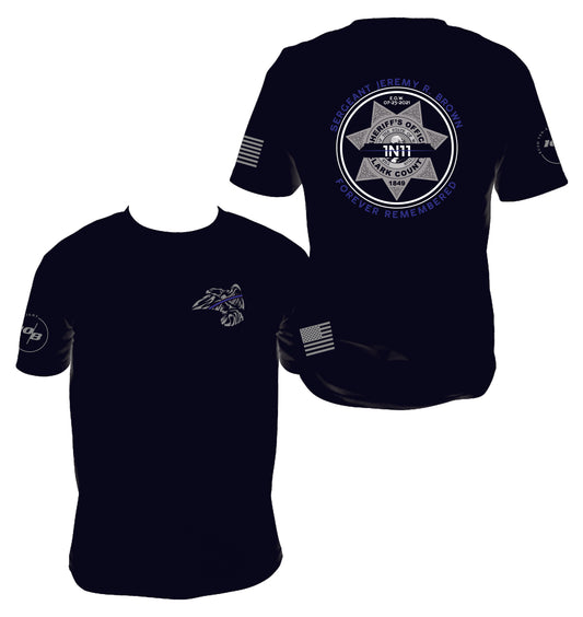 WSNIA SGT. JEREMY BROWN - FOREVER REMEMBERED MEMORIAL Men's Next Level Premium Fitted CVC Crew Tee