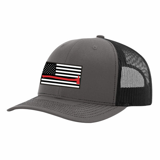 Red Line Snap Back Truckers Hat 