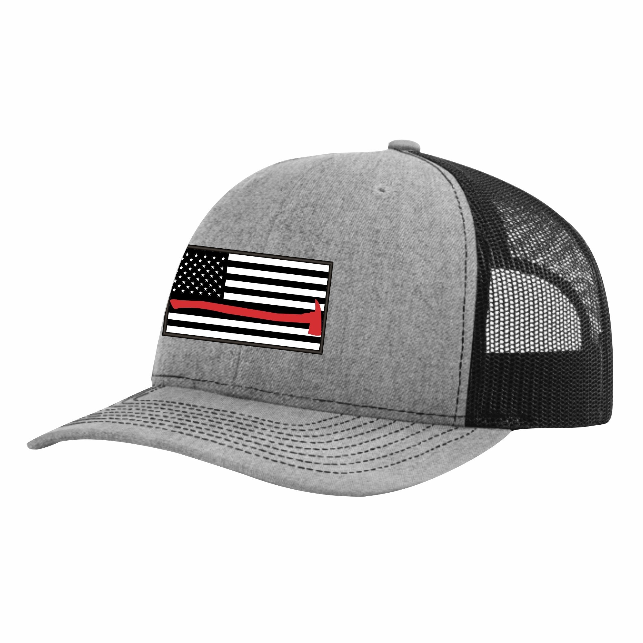 Thin Red Line Heather Grey and Black Snapback Cap – Rush Ten Eight