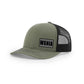 WSNIA Leather Patch Snap Back Truckers Hat