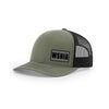 WSNIA Leather Patch Snap Back Truckers Hat